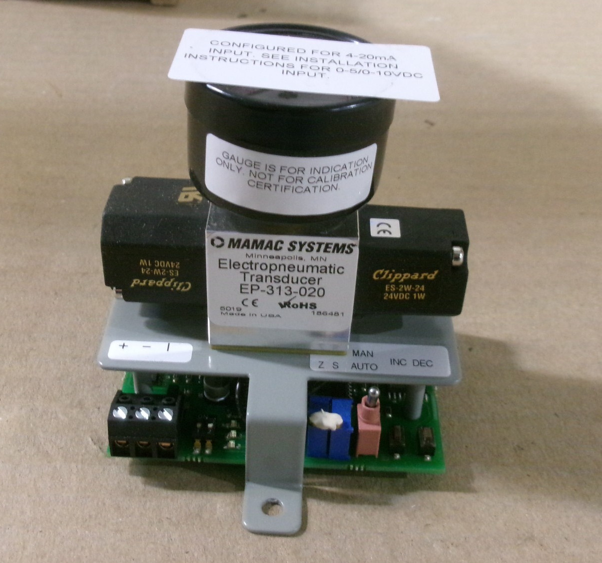 New Mamac Systems EP-313-020 Electropneumatic Transducer AK