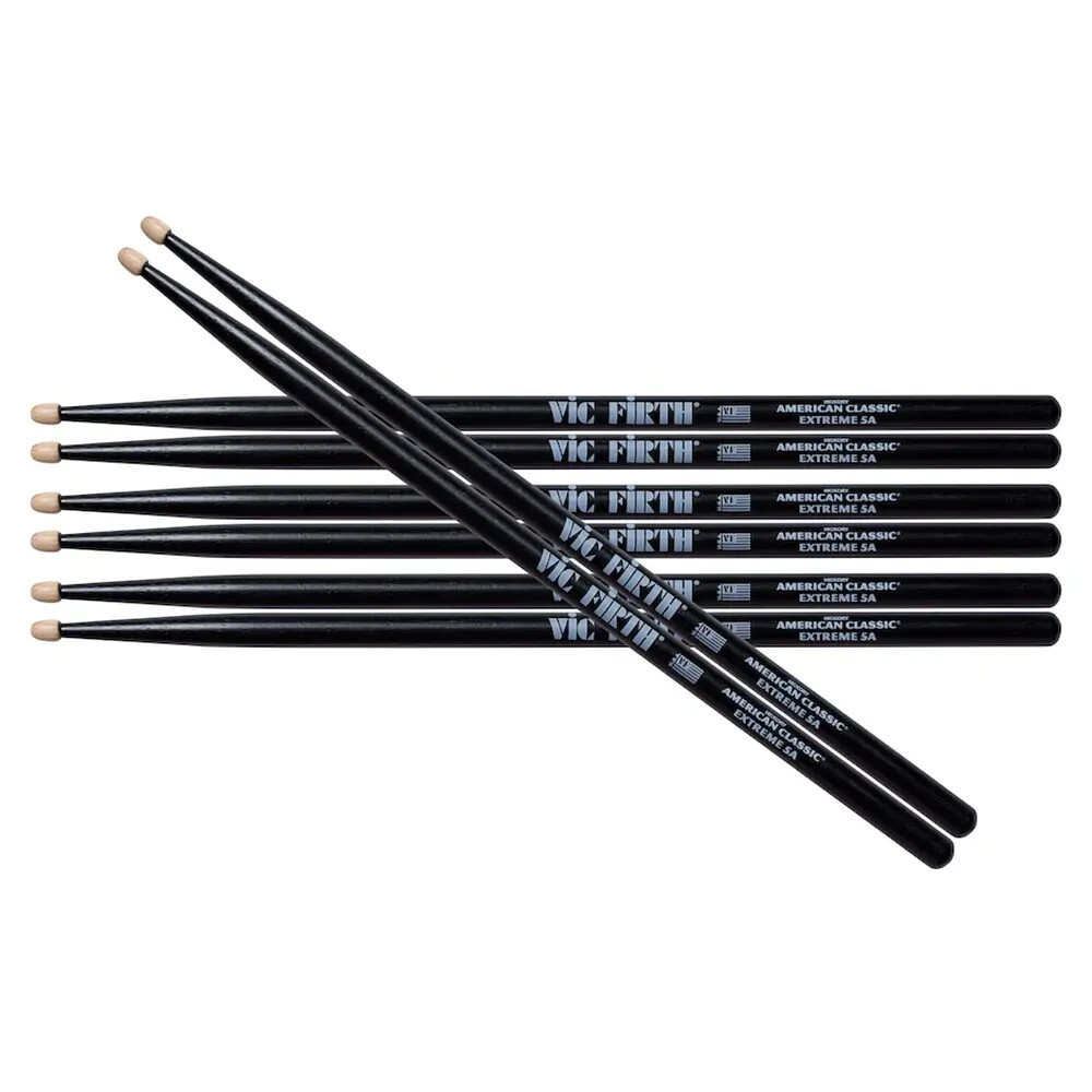 Vic Firth 5AB Value Pack - Buy 3 Pairs, Get 1 Pair FREE
