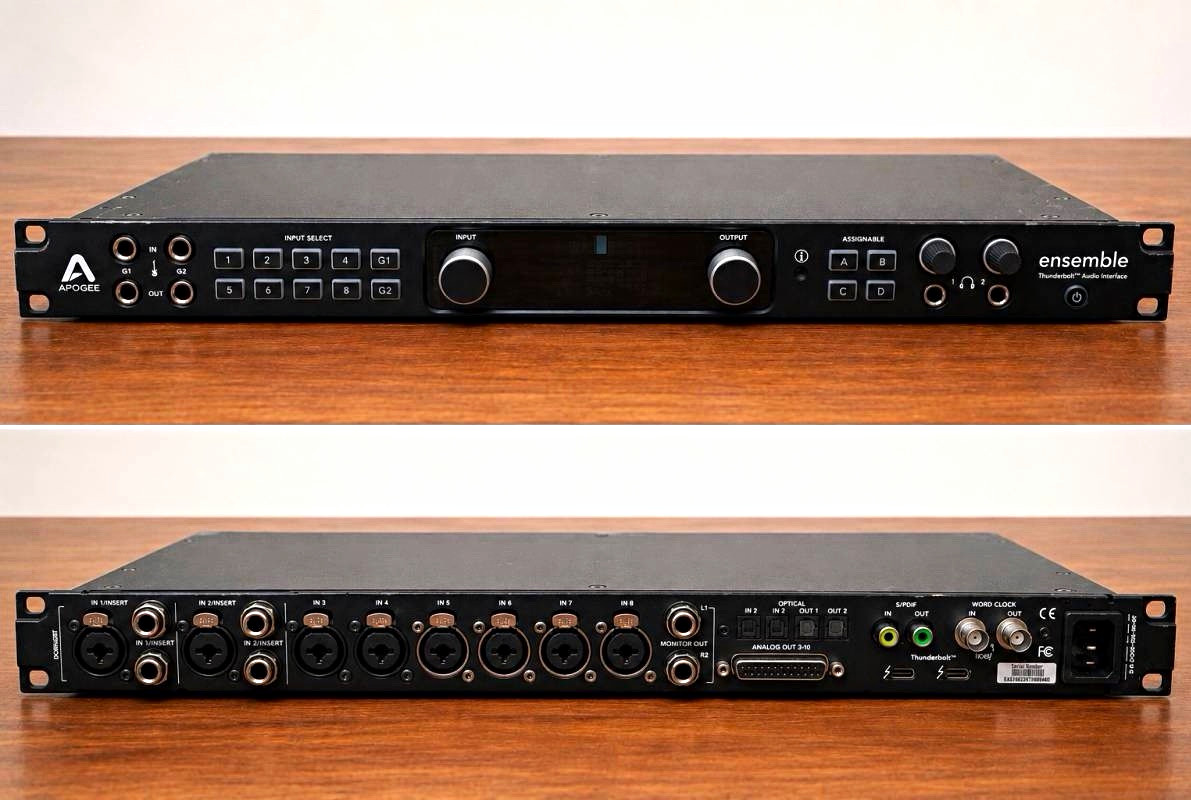 Apogee Ensemble Thunderbolt Audio Interface w/ Rack Ears & Power Cable