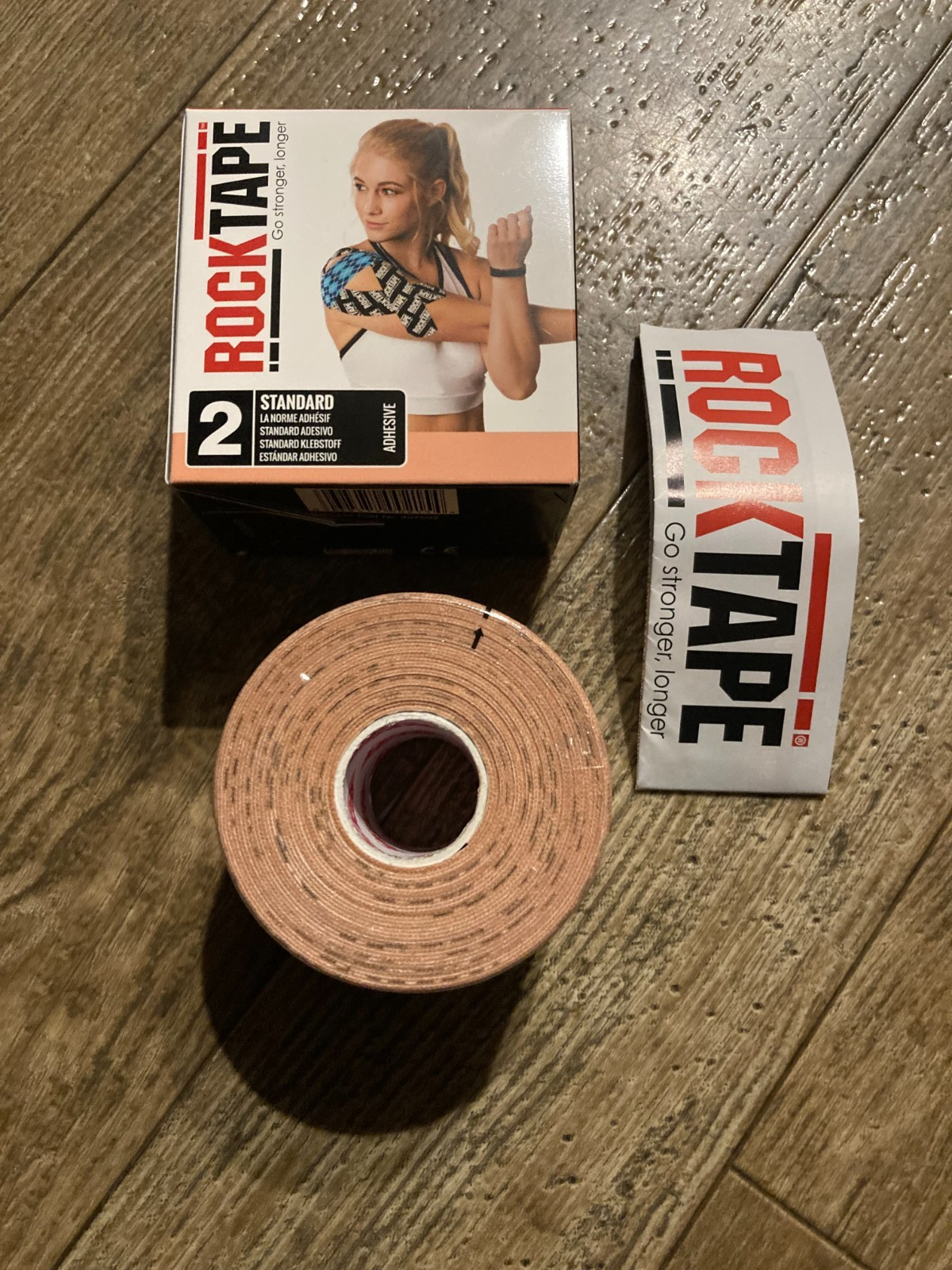 RockTape Standard Kinesiology Sports Recovery Pink Adhesive Tape 2" x 16.4'
