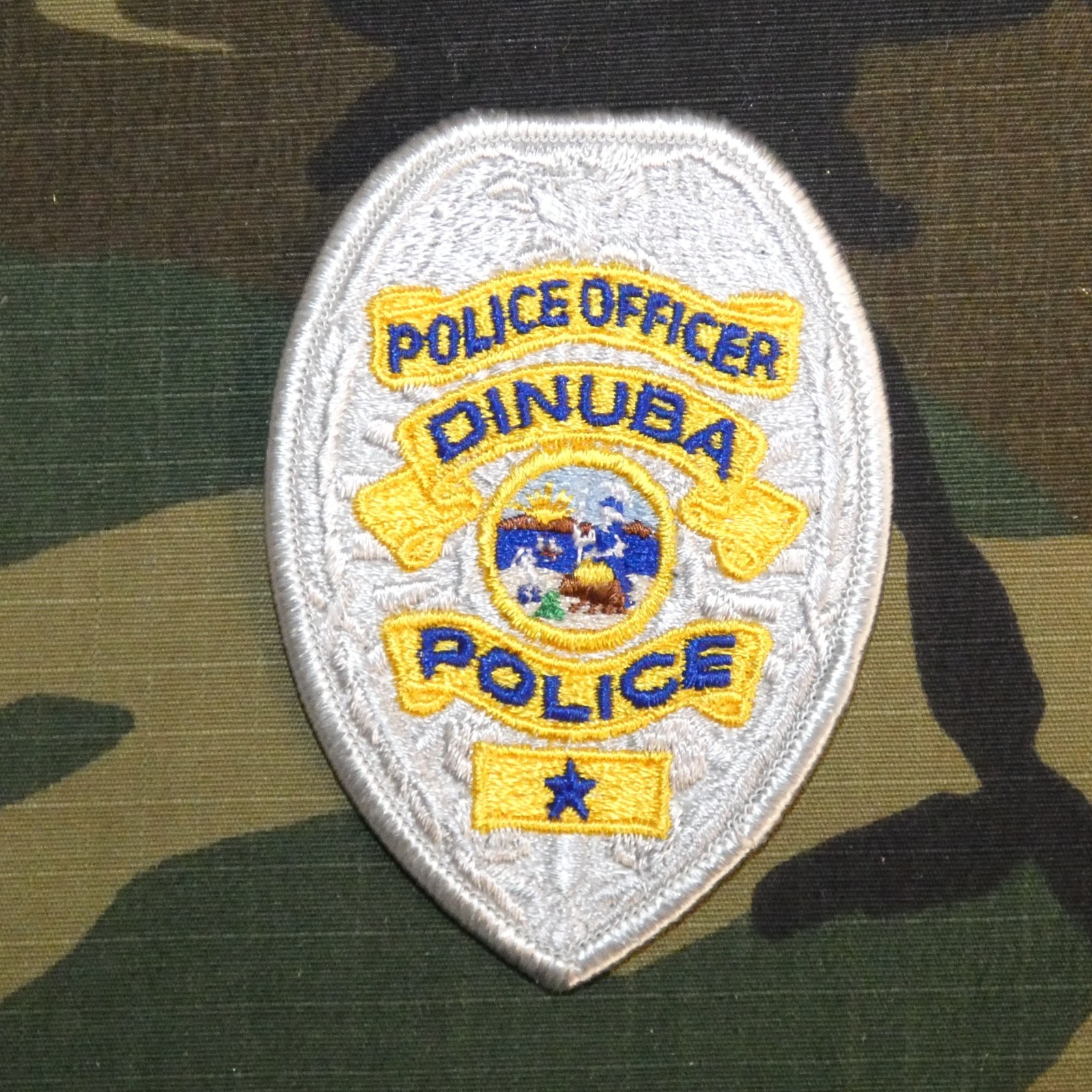 Vintage City of Dinuba Police Officer Chest Patch (CA)