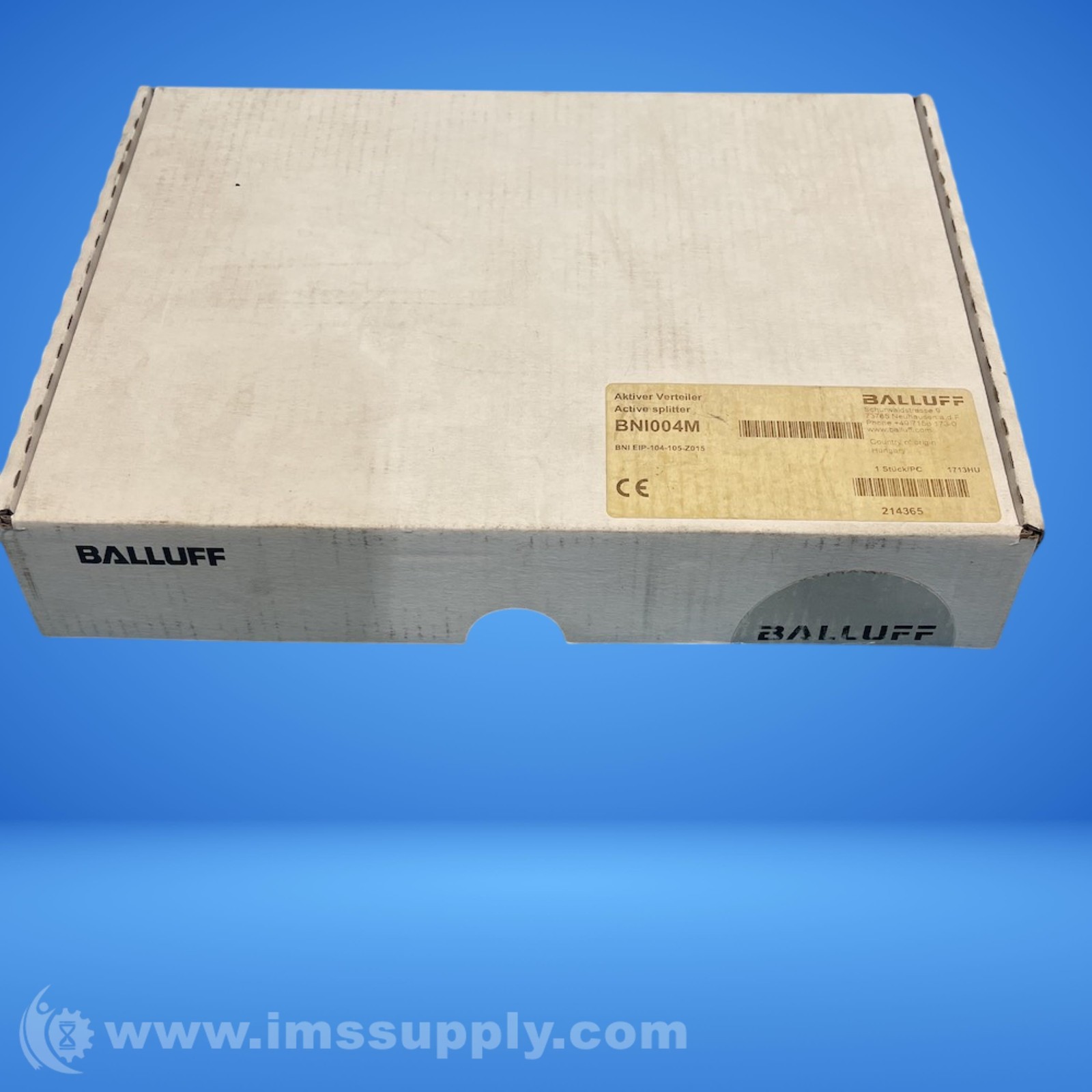Balluff BNI004M Ethernet Input Module FNOB