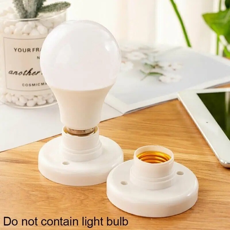 E27 Screw Cap Lamp Holder Socket Ceiling Light Bulb Base 6A Home Fitting