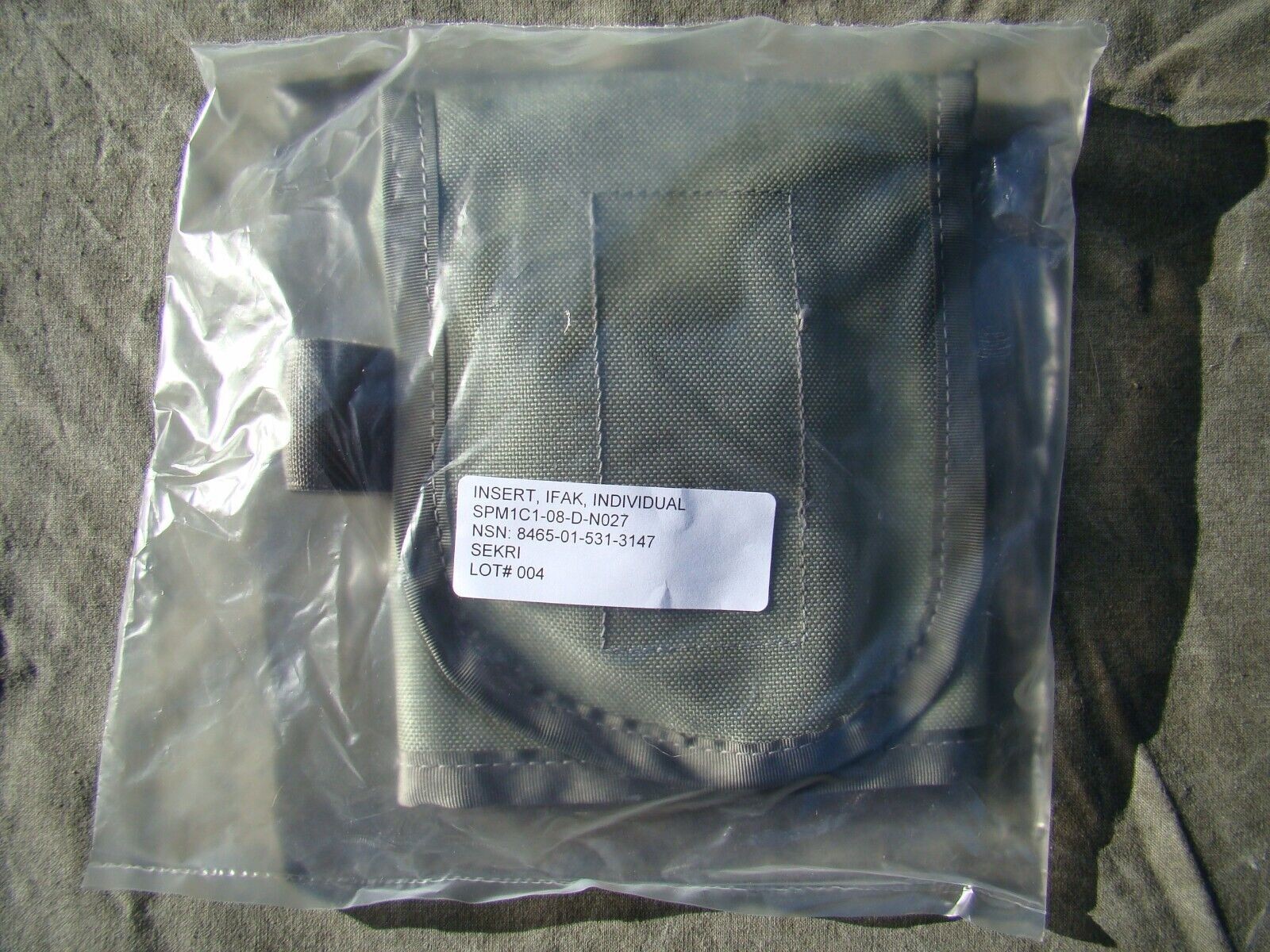 IFAK Insert Individual First Aid Kit - Foliage Green Sekri 6545-01-531-3147 NIB