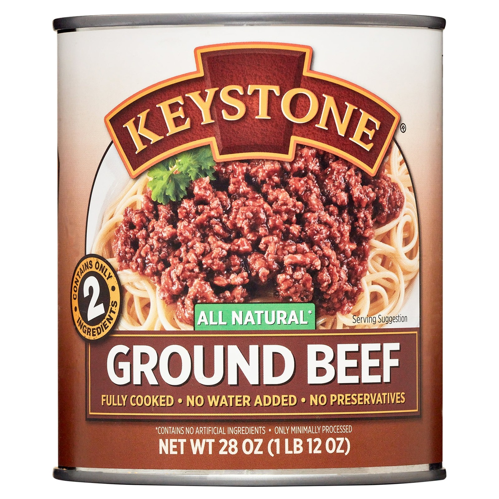 Keystone All Natural Ground Beef, 28 oz Can Free Shipping