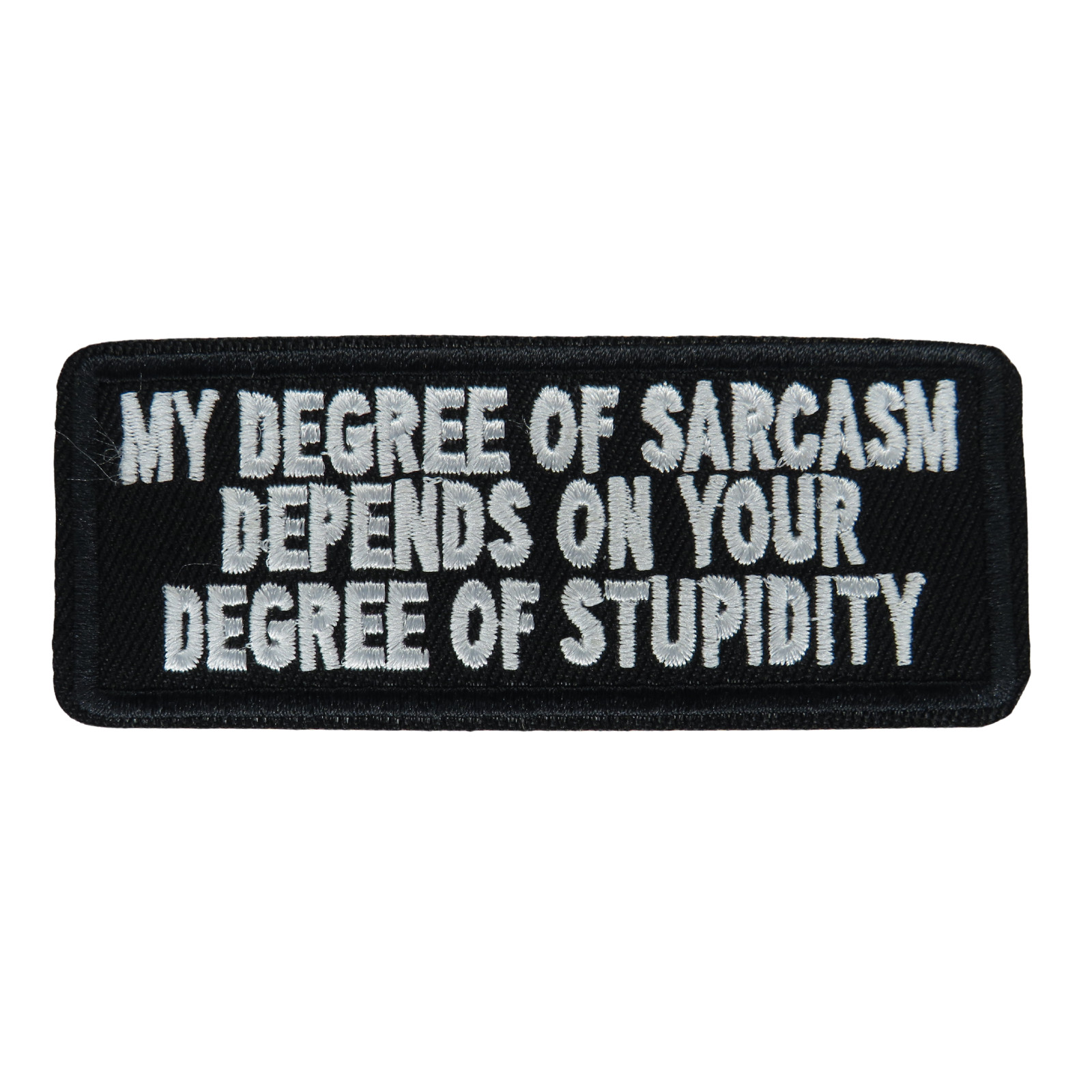 Humor saying patch iron on patch biker punk patch iron on