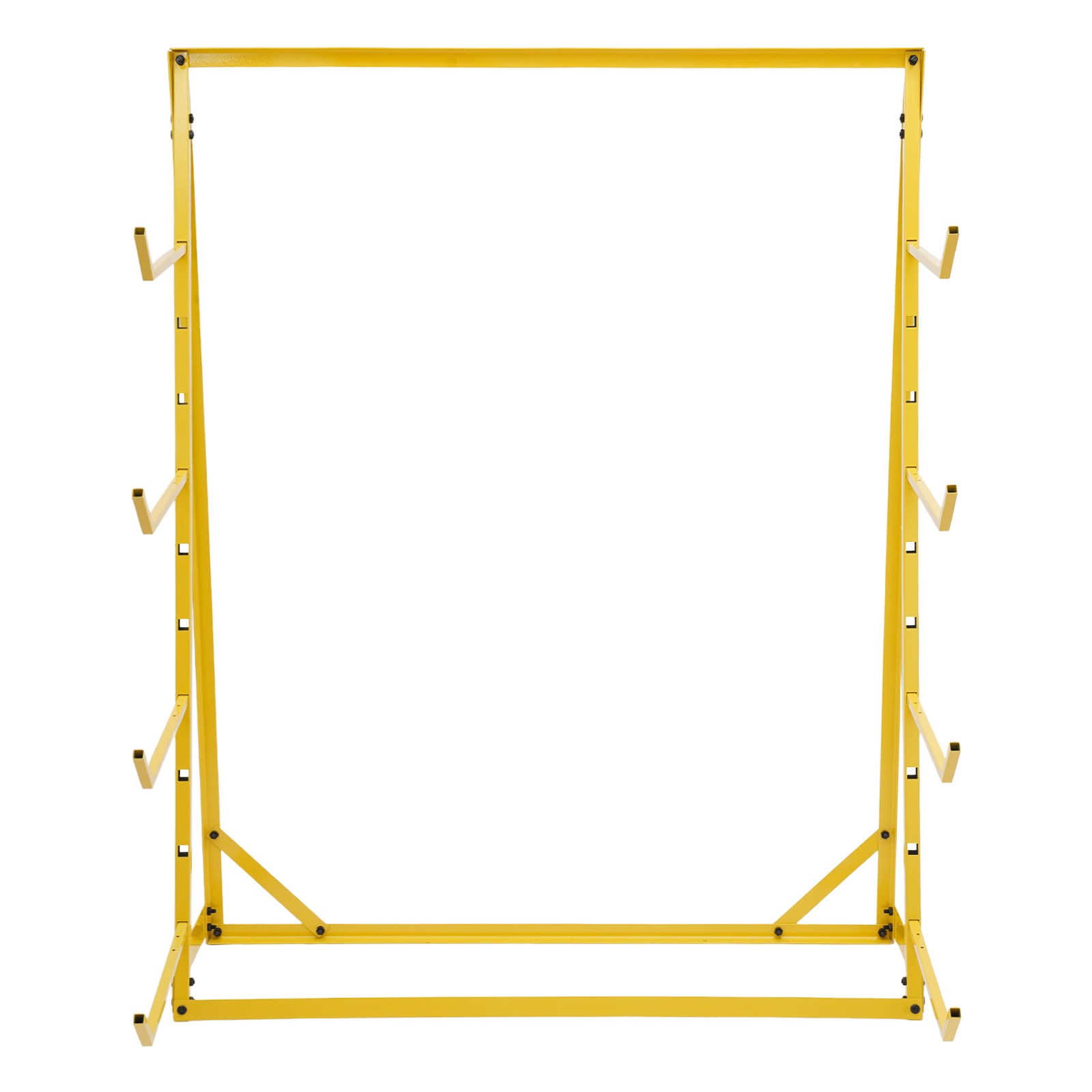 4 Tiers Steel Horizontal Lumber Storage Rack, Adjustable Storage Cantilever Rack