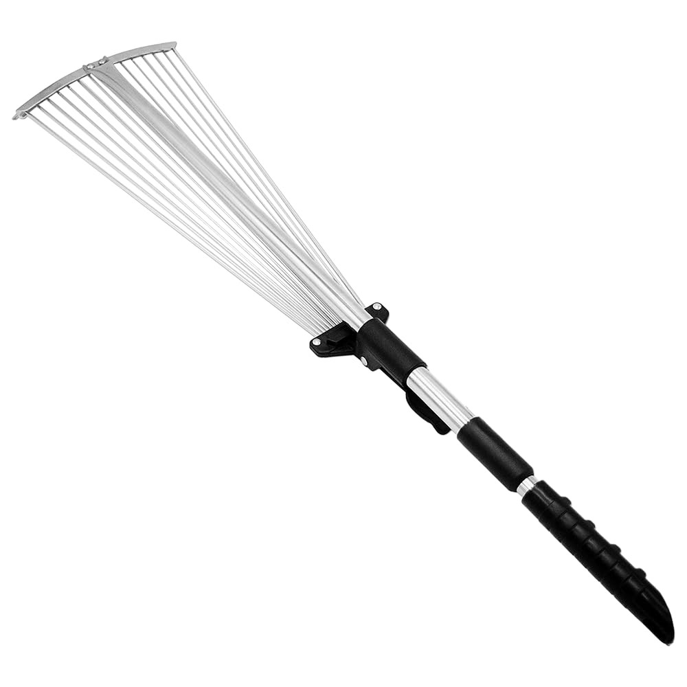 Zenport ZL204 Collapsible Steel Rake, Black