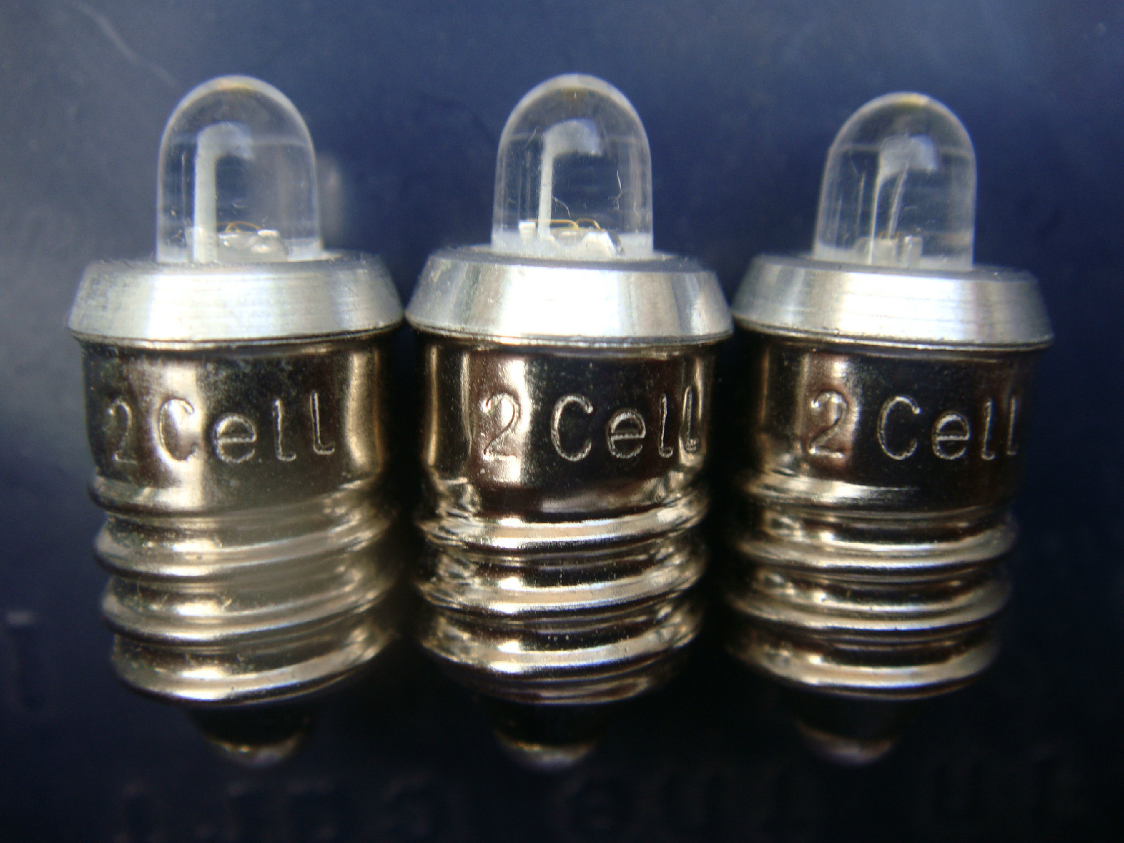 NEW 222 E10 BASE 70 LUMEN BRIGHT LED 1.5 to 3 VOLT 2 CELL 3 PACK EPISTAR EDISON