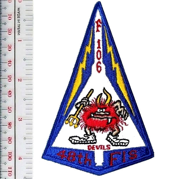 US Air Force  Cold War 48th Fighter Intercept Squadron F-106 Devil vel NO TARIFF