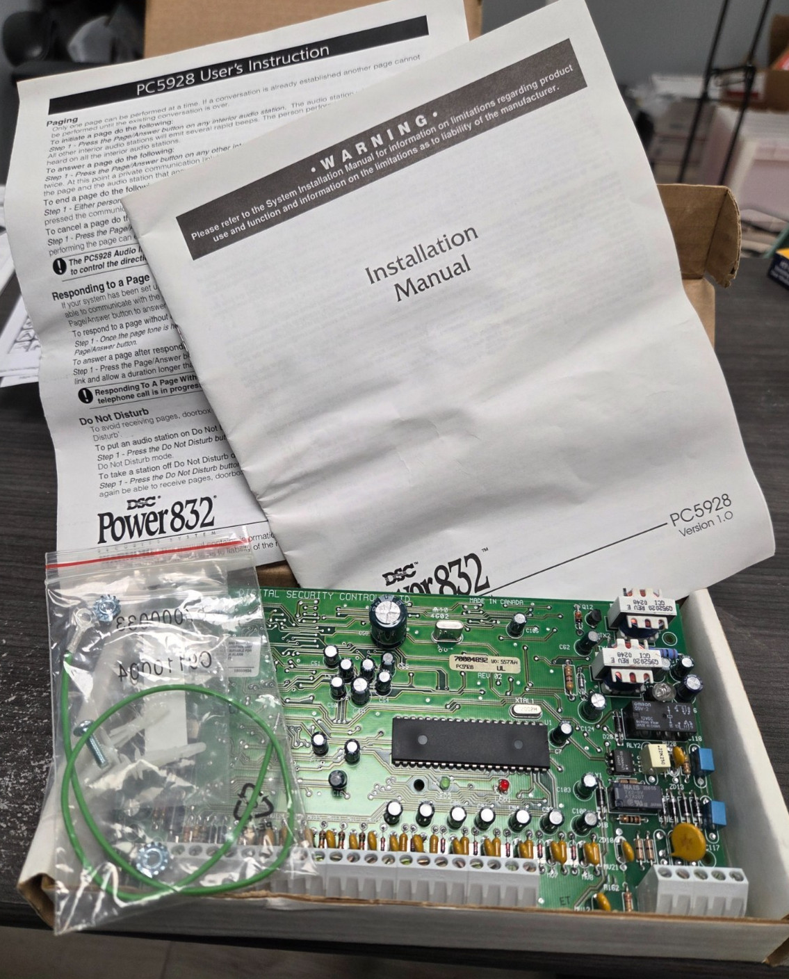 DSC Security PC5928 Intercom CONTROL BOARD NEW