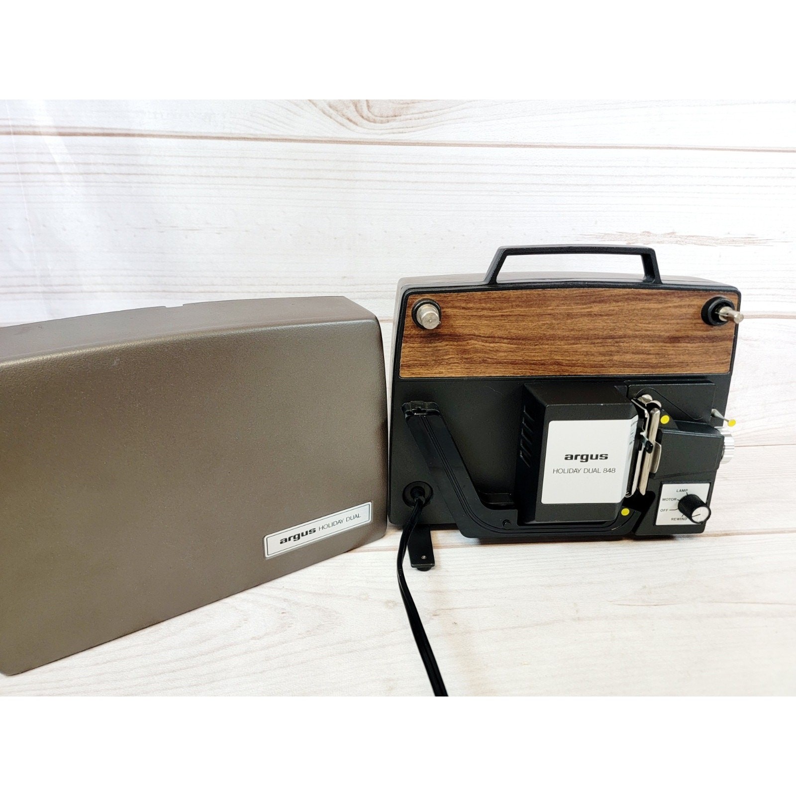 Argus Movie Projector Holiday Dual 848 Super 8 Standard 8mm Movie Projector READ