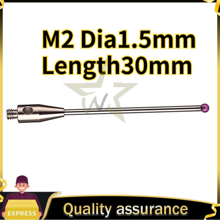 M2 Dia1.5mm Length30mm CMM Touch Probe Stylus Tip for Tormach Renishaw