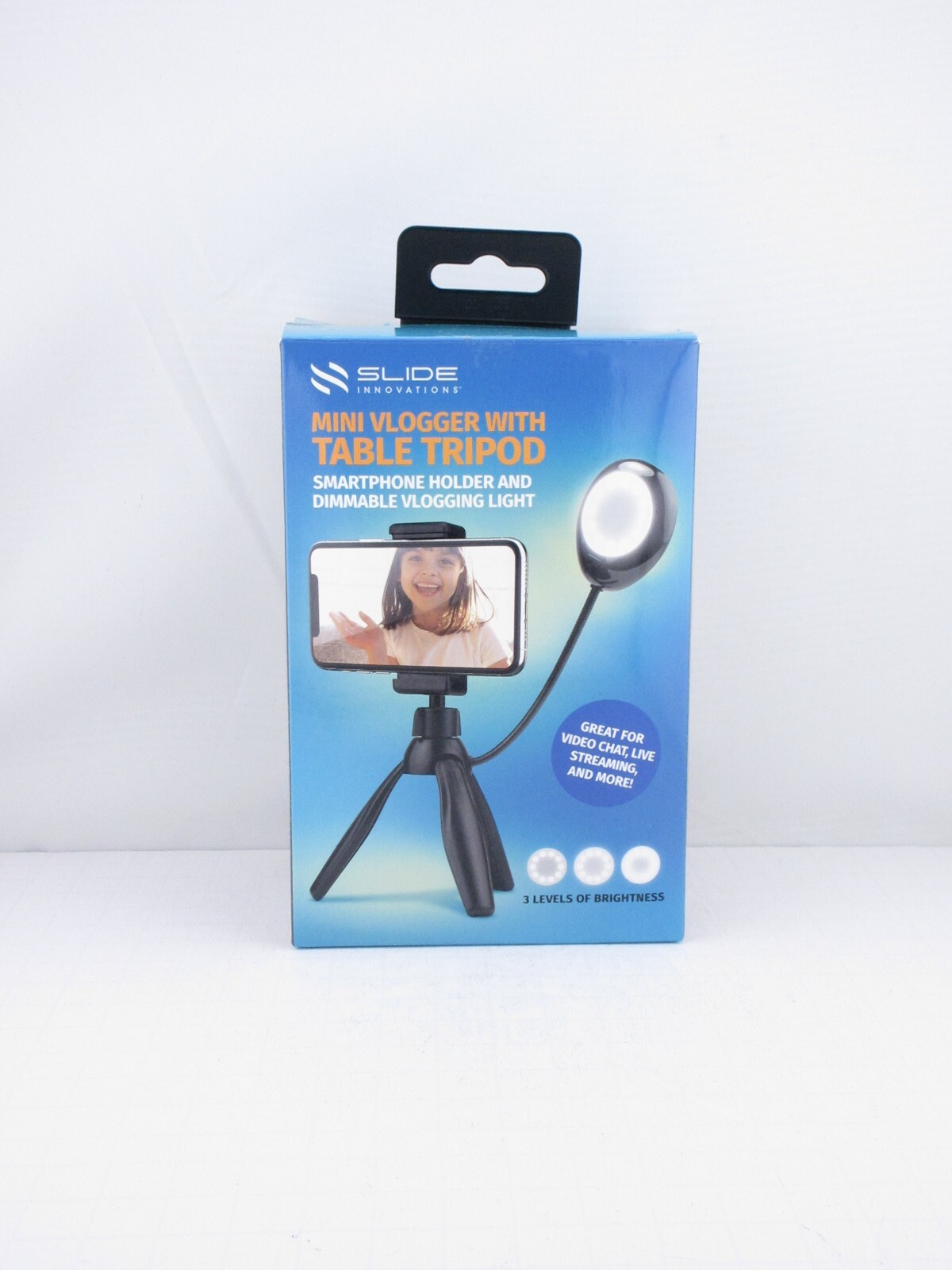 Slide Innovations Mini Vlogger w/ Table Tripod Dimmable Light- FREE SHIPPING