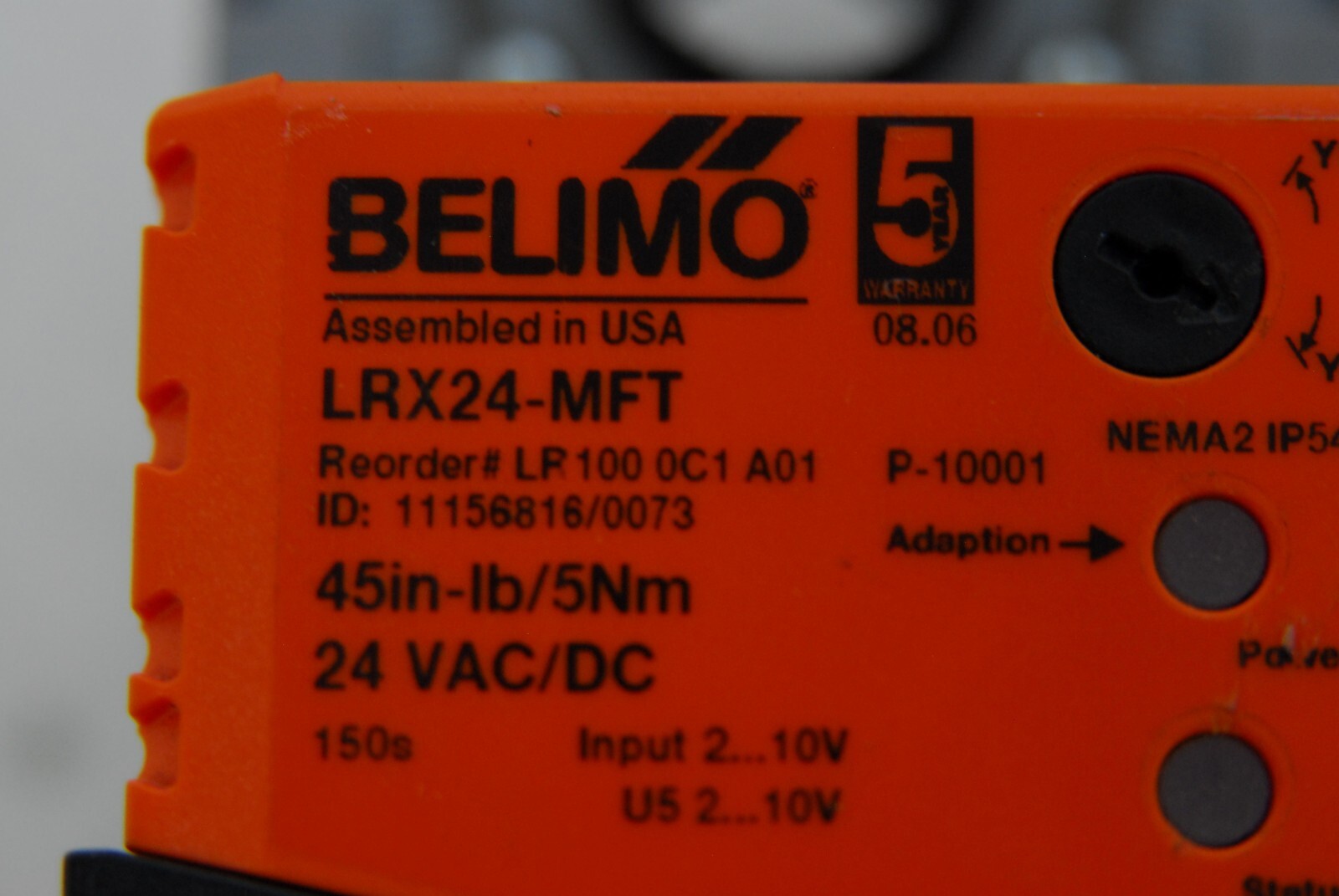 Belimo LRX24-MFT Control Actuator