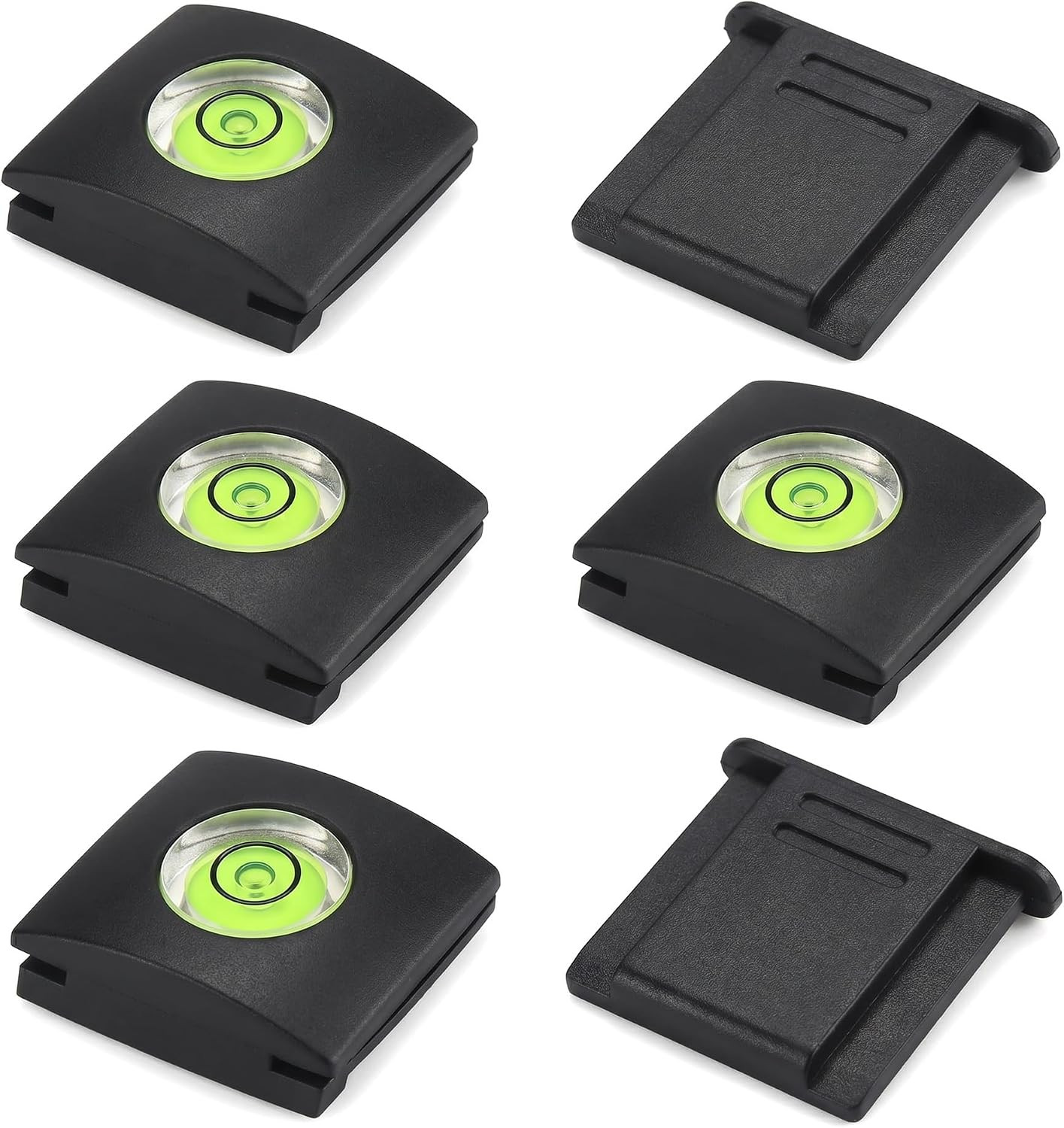 6PC Camera Hot Shoe Cover Bubble Level Protector for DSLR SLR Mirrorless Camera