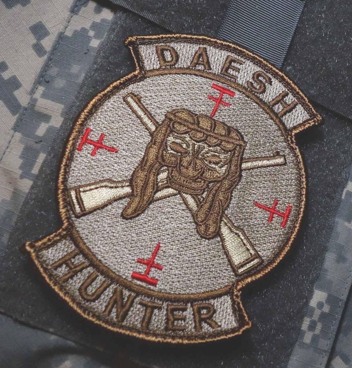 INHERENT RESOLVE US GREEN BERETS SP OPS burdock PATCH: Evil Grin your choice ONE