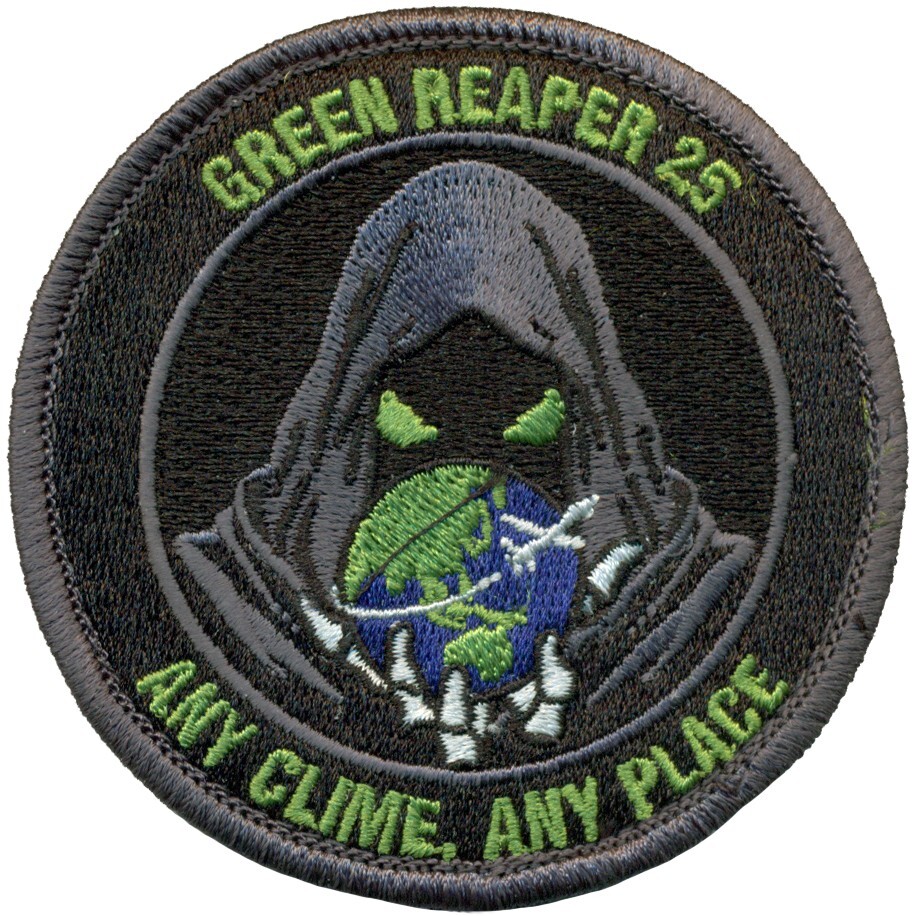 USMC MARINE UNMANNED AERIAL VEHICLE SQUADRON 3 (VMU-3) GREEN REAPER 2025 PATCH
