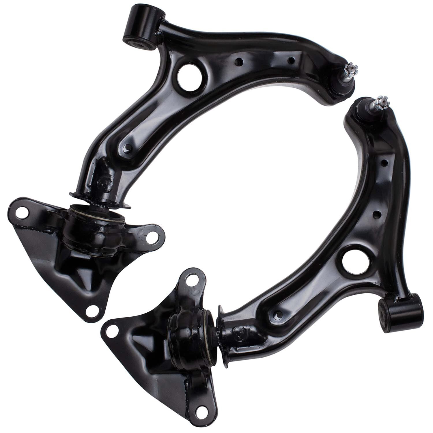 Front Lower Control Arms Inner Outer Tie Rods Sway Bars for 2009-2013 Honda Fit
