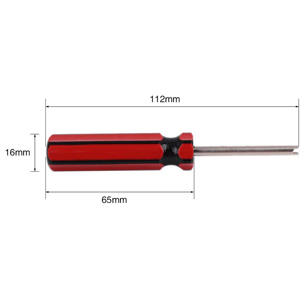 2pcs Valve Stem Core Install Tool Set Wrench Screwdriver Car Tire