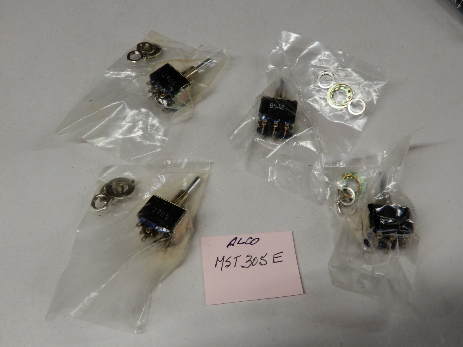 Alco MST305E Toggle Switches Qty 4 NOS