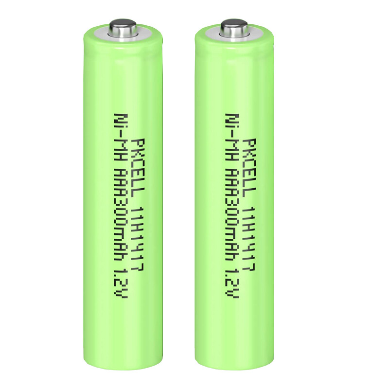 2PCS  AAA Rechargeable Batteries 300mAh Ni-MH Battery for Garden Solar Lights US