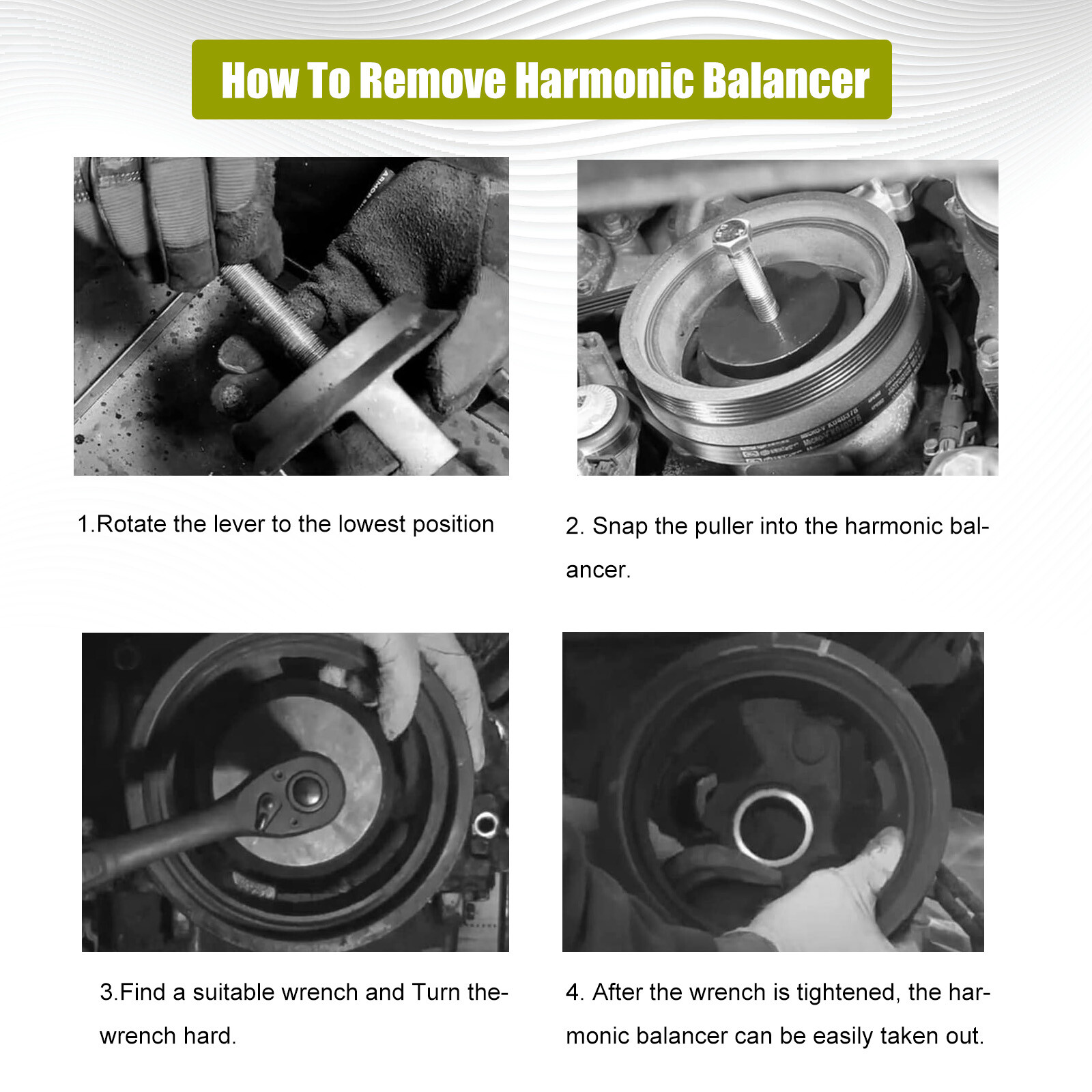 LS1 Harmonic Balancer Crankshaft Pulley Installation Puller Tool LS 5.3 5.7 6.2L