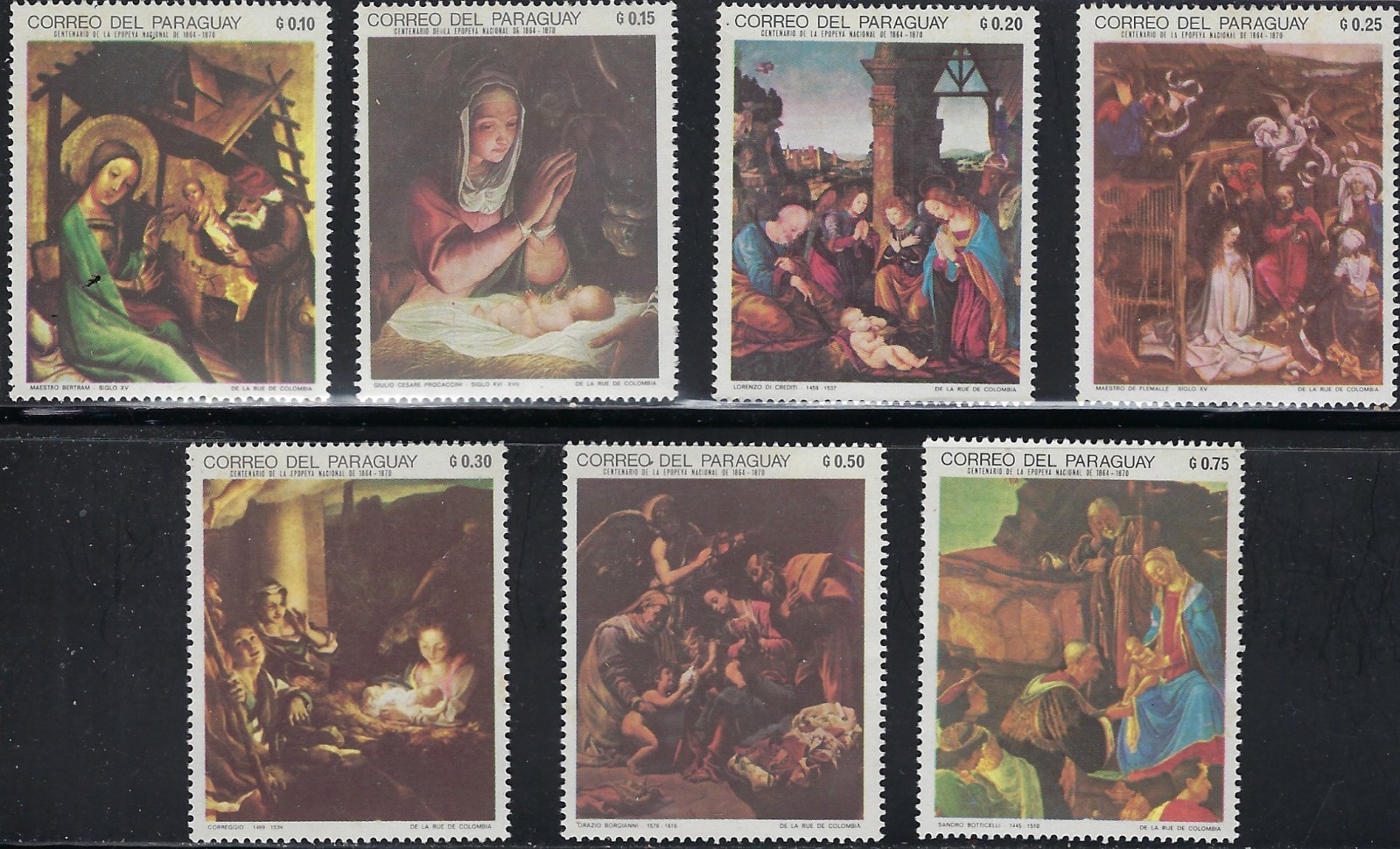 Paraguay - Art on MLH Stamps ..........54K............H-1222