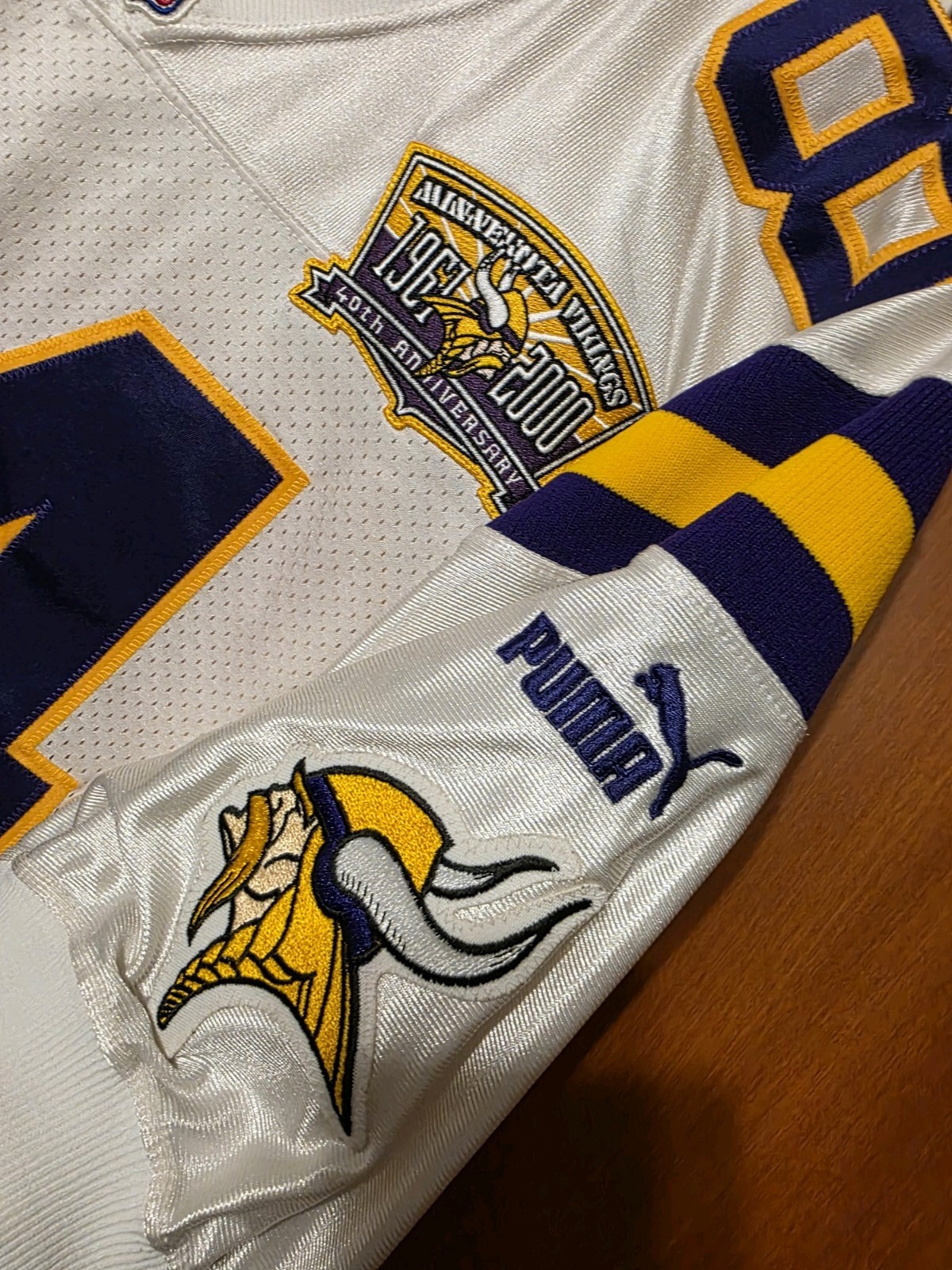 1961 - 2000 Minnesota Vikings 40th Anniversary Patch for Authentic Jersey