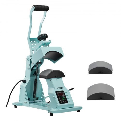 Hat Heat Press Machine, with 2pcs Interchangeable Platens, Precise Temperature a