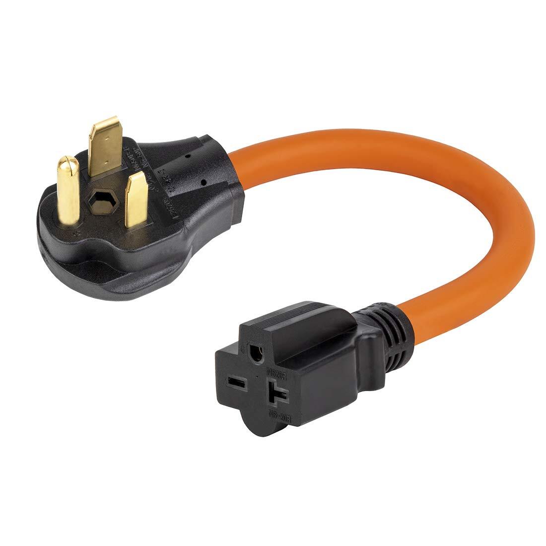 1.5FT Nema 6-50P to 6-15R/6-20R Welder Power Adapter Cord 6-50P 50-Amp to 6-2...