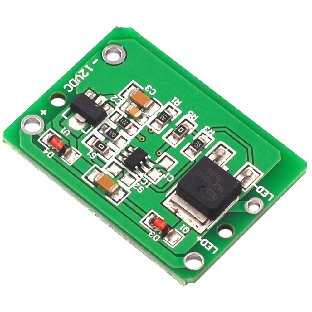 1/5/10PCS 12V Capacitive Touch Switch Sensor Push Button Jog Latch With Relay