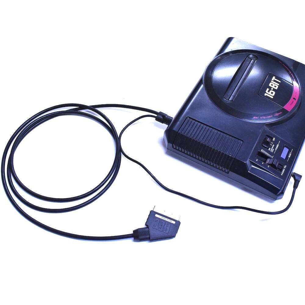 Sega Genesis Model 1 SCART Cable w/ Stereo, Packapunch, CSYNC, RetroGamingCables