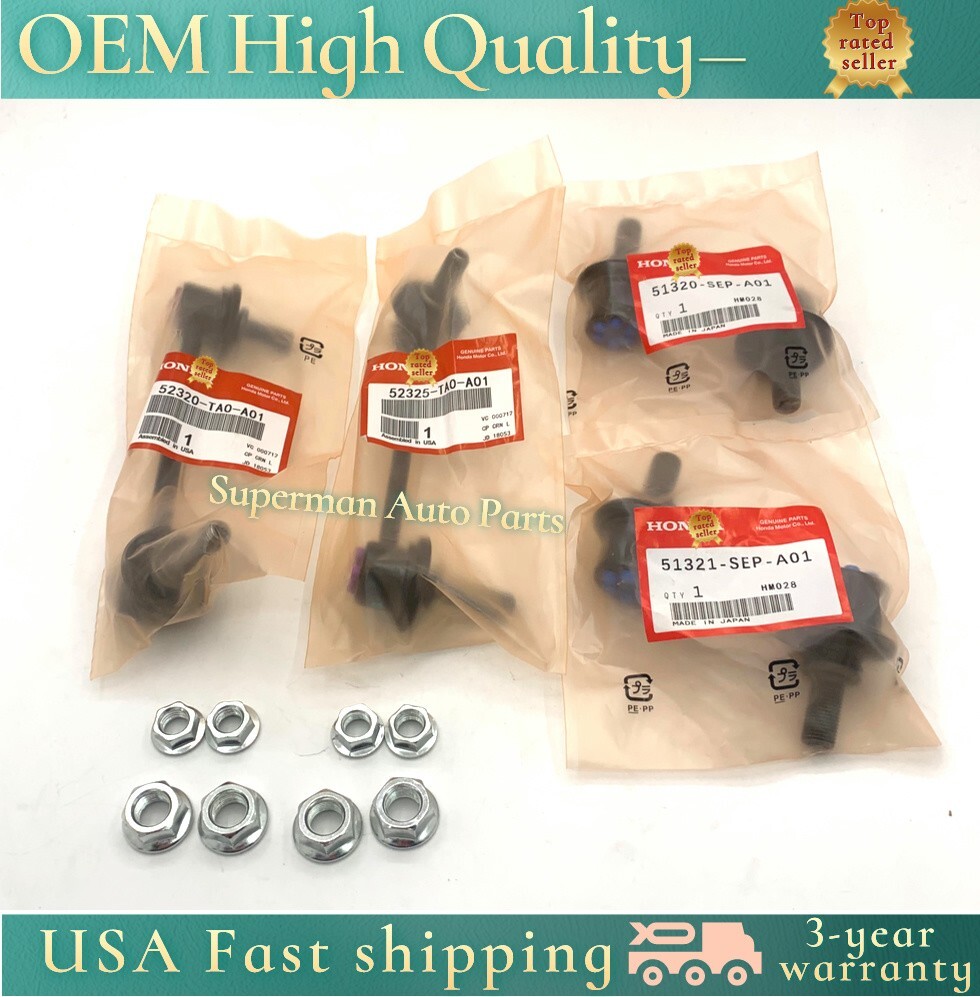 OEM 4Pcs Front & Rear Sway Bar Stabilizer End Link Set Fits 2009-2014 Acura TL