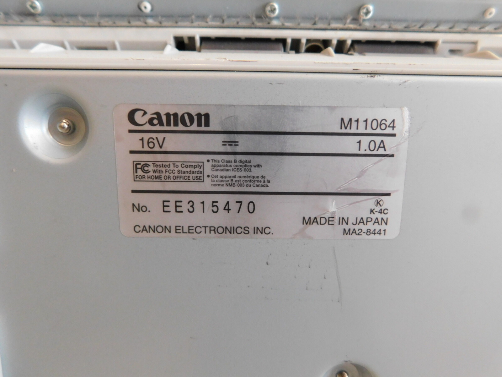 Canon Image Formula DR-2510C Desktop Scanner - No AC - Untested