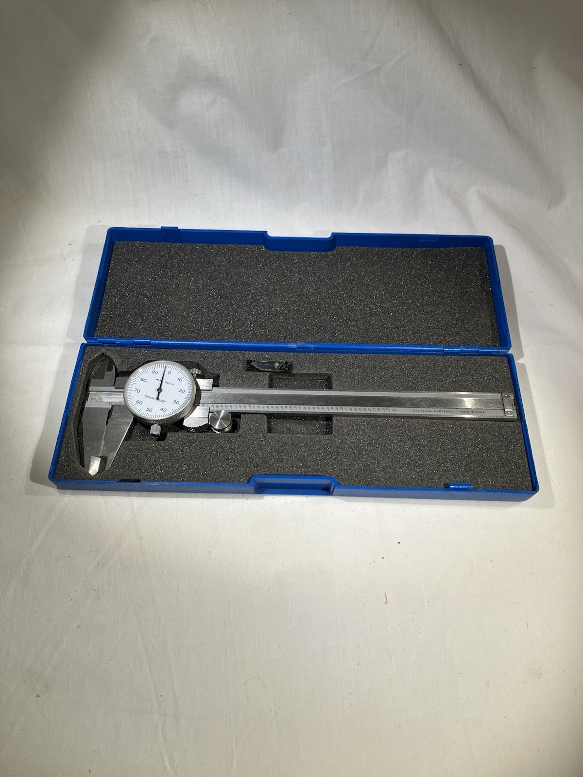 6 Inch Dial Vernier .001 To Inch With Plastic & Foam Case Shock Proof Excellent