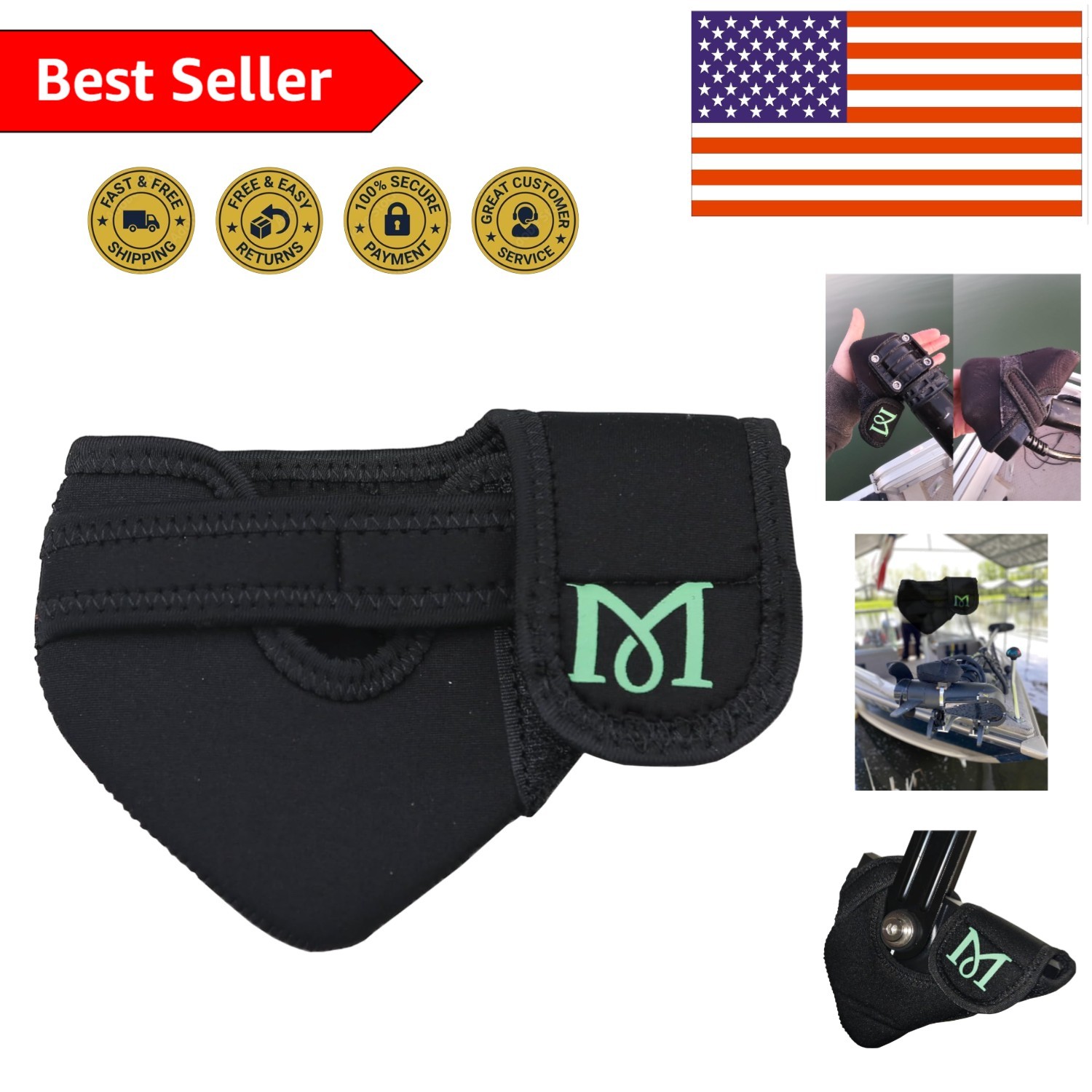 Thick Neoprene Transducer Protection Cover - For Boating and Fishing Enthusiasts