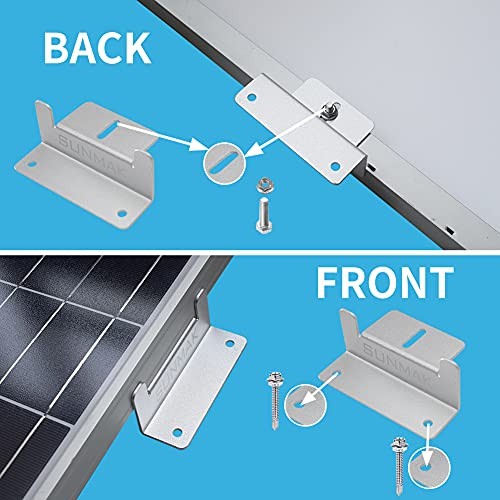 16 Units per Set Solar Panel Mounting Z Brackets - Solar Panel Mounting