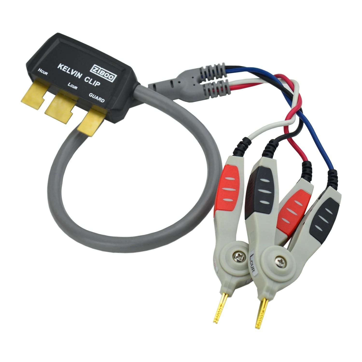 ZB-L100K Handheld LCR Test Clip Universal Digital Bridge Kelvin Test Line SMD