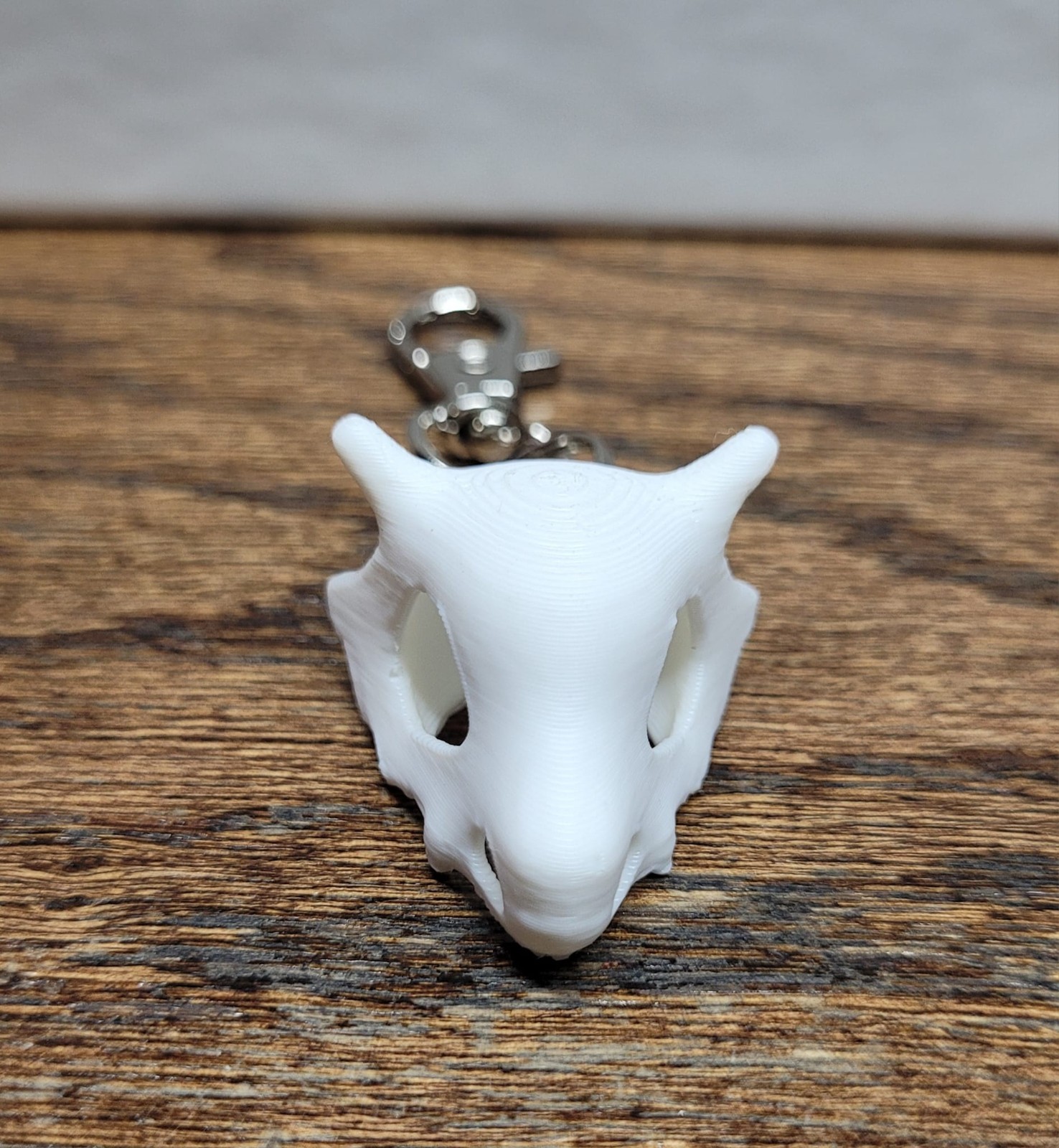 Cubone Skull Pokemon Keychain Swivel with Clasp