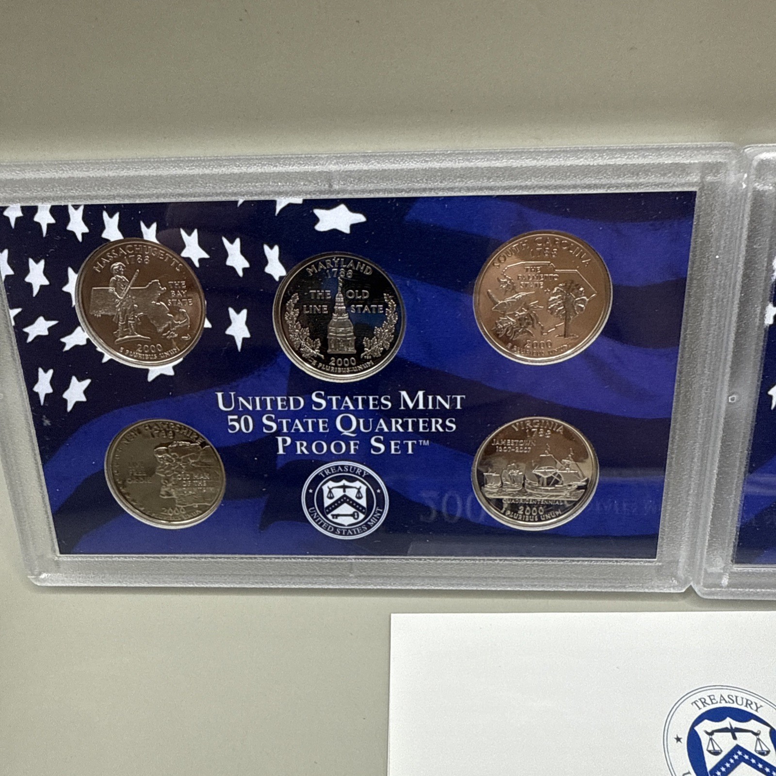2000 S US MINT UNCIRCULATED PROOF SET. WITH OGP + COA. 10-COIN SET.