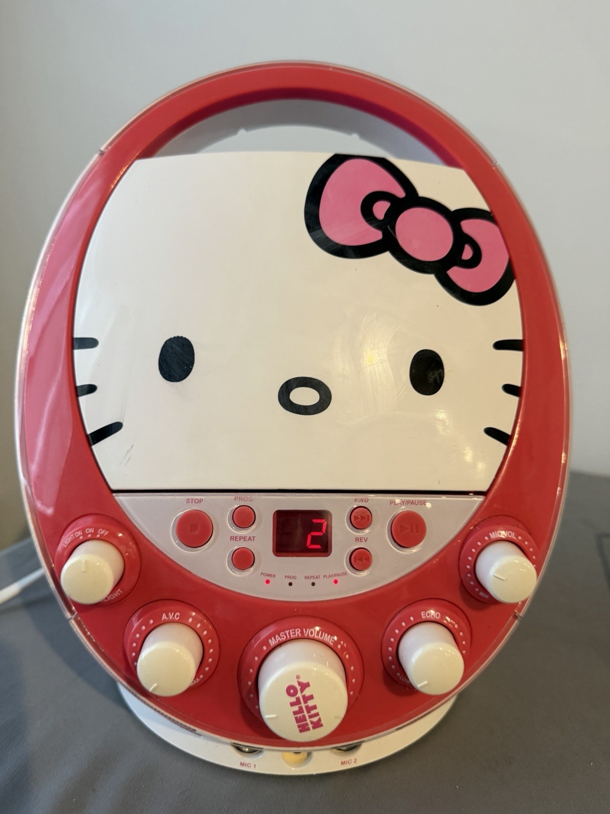 GUC Sanrio Hello Kitty CD Player/"Karaoke" Machine 2012 (No Microphone) TESTED