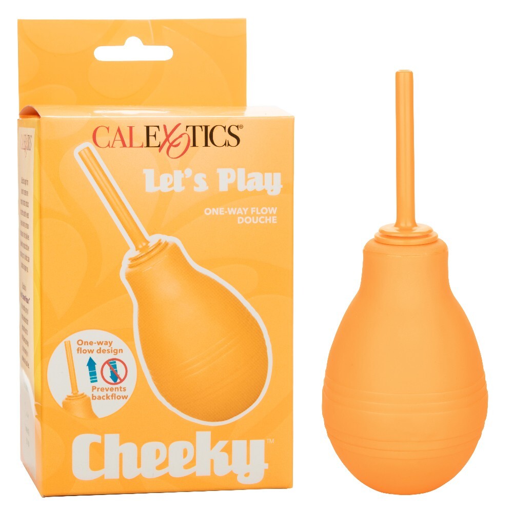 Cal Exotics Cheeky One-Way Flow Douche Orange - Hygiene Cleaning System