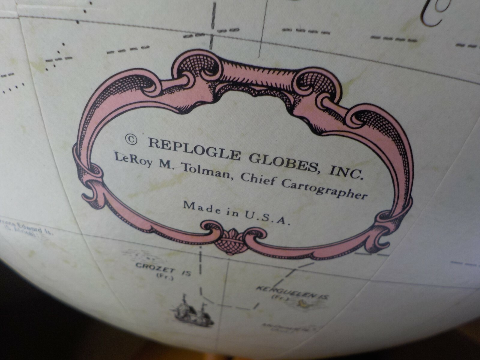 Replogle Globemaster 12” Raised-Relief World Globe Bright Blue Design - NEW