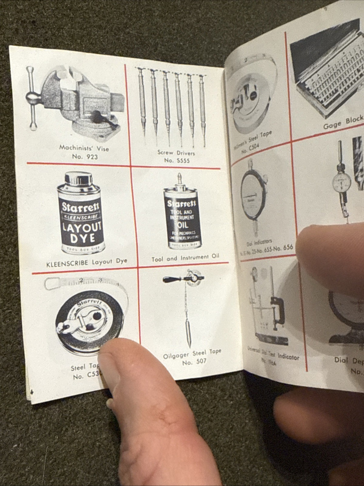 Vintage Starrett Micrometer Machinist Tool Mini Catalog 🇺🇸