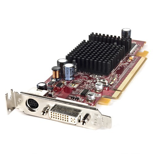 ATI Radeon X600 128MB DDR PCI Express (PCIe) DVI Low Profile Video Card w/TV-Out
