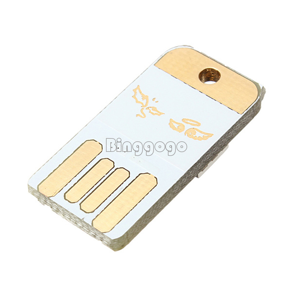 5pcs double sided pluggable USB LED night light power supply white lamp new