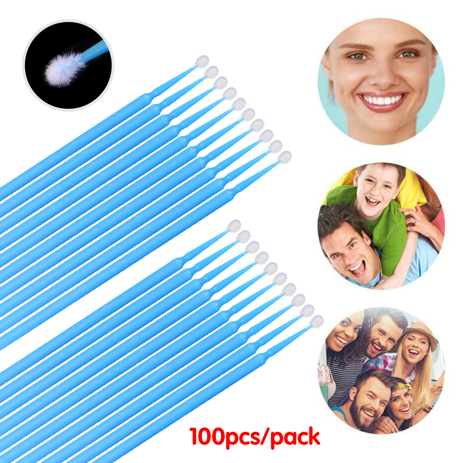 400 Microbrush Micro Brush Applicator Tips (Regular, Fine, Super Fine) Dental