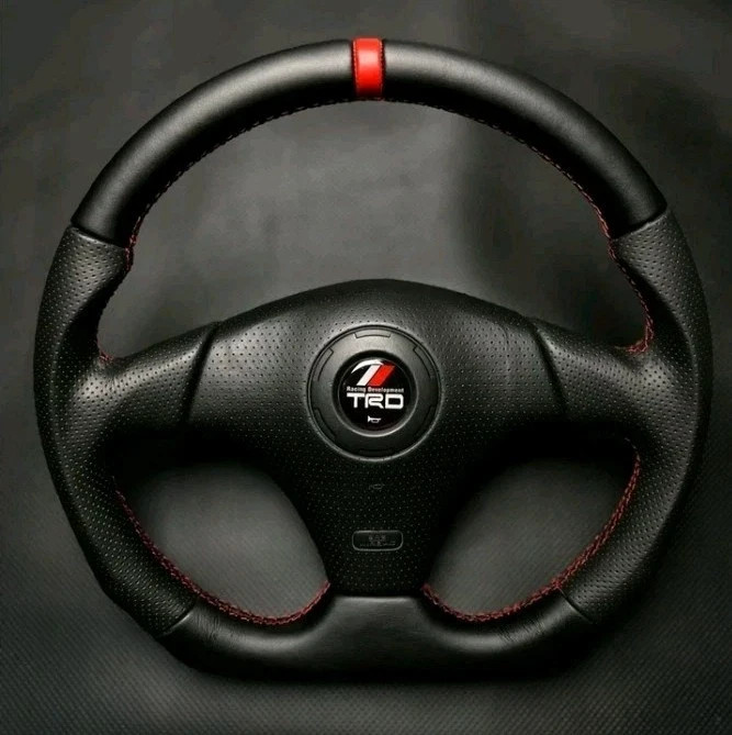 TRD Premium Leather Steering Wheel for Toyota Supra MK4 JZA80, Celica, MR2 Spyde