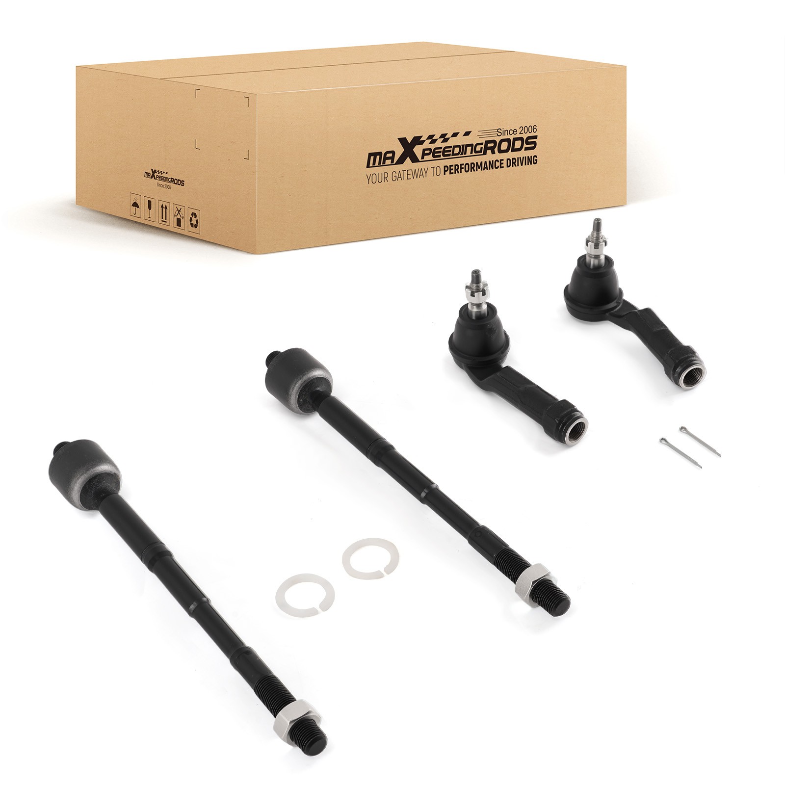 4PCS Front Left Right Inner Outer Tie Rod for Hyundai Elantra 2017-2022 2023